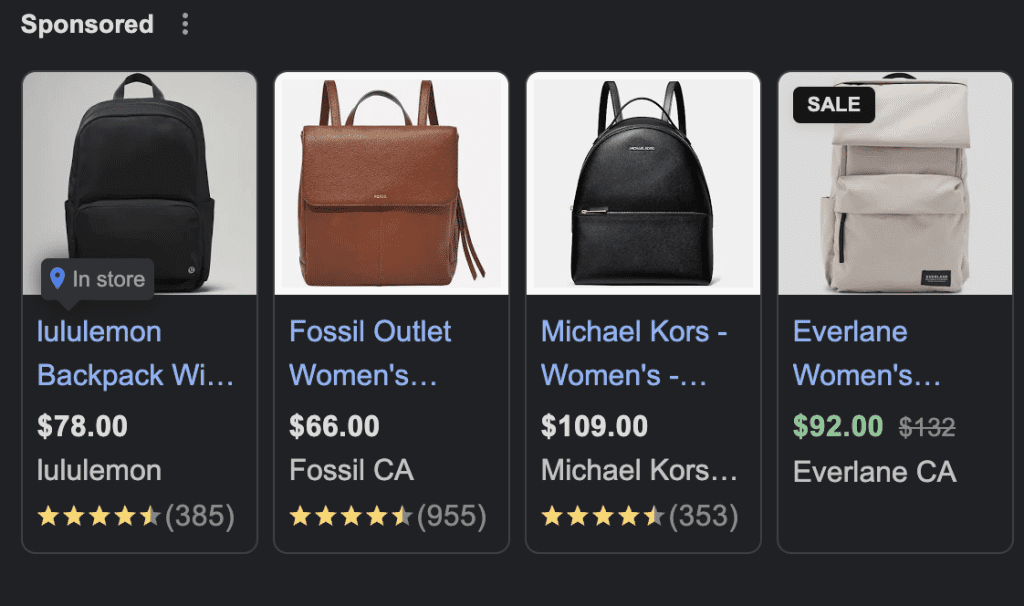 Google Shopping Ad